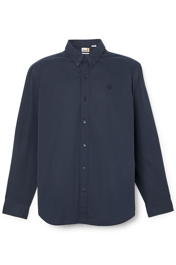 LS Solid Poplin Shirt Regular